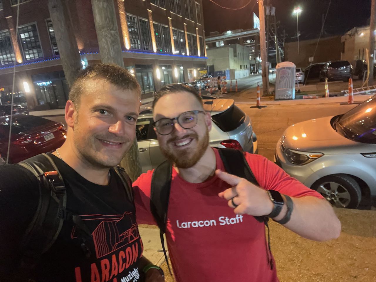 Bert and Josh Cirre at laracon US